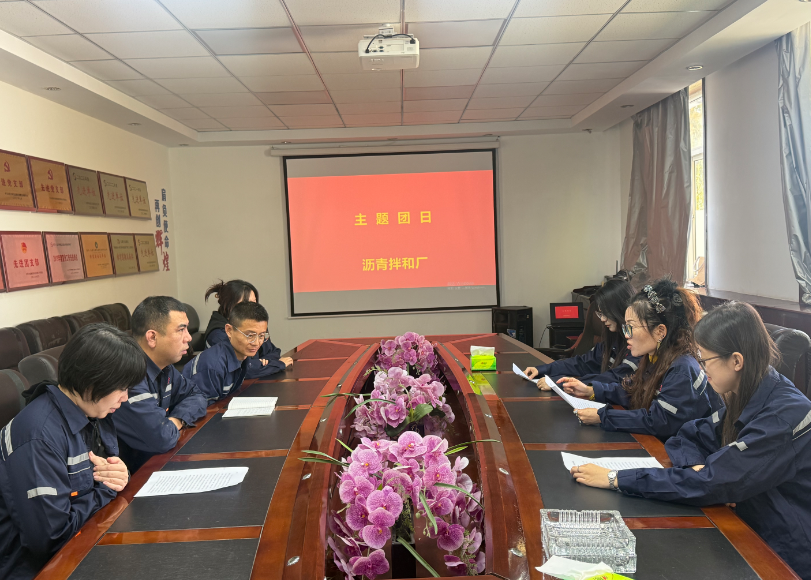 深悟全会精神，青春逐梦强国——太原市政集团沥青拌和厂开展学习党的二十届四中全会精