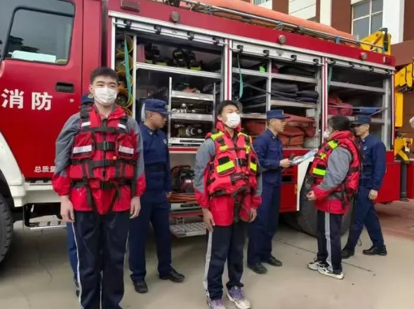 临汾侯马市教体局开展消防宣传月活动