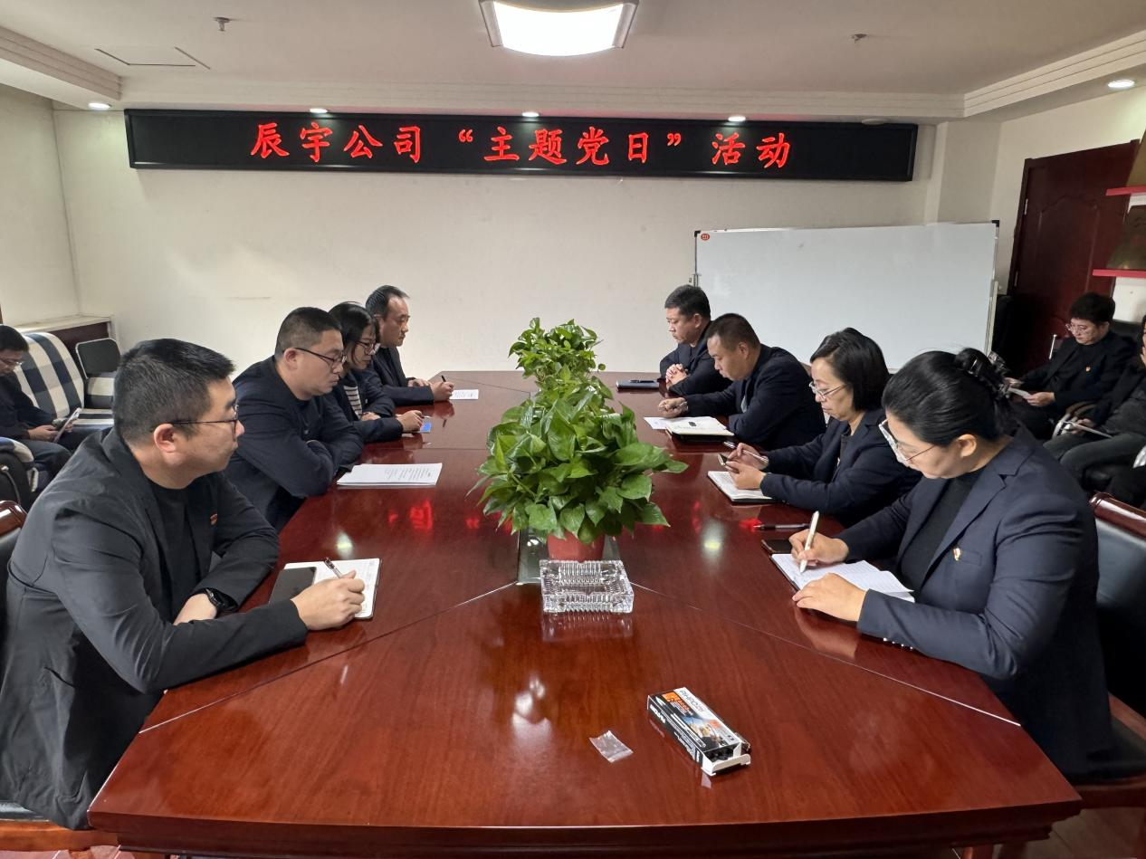 太原市政集团辰宇公司党支部开展“聚焦新规划  绘就新蓝图”主题党日活动