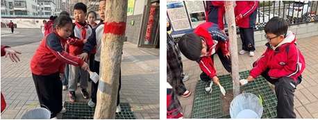 绿染校园  春启童心——太原万柏林区各小学开展植树节主题实践