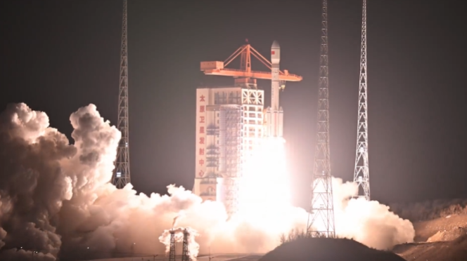 我国在太原卫星发射中心成功发射遥感五十号02星