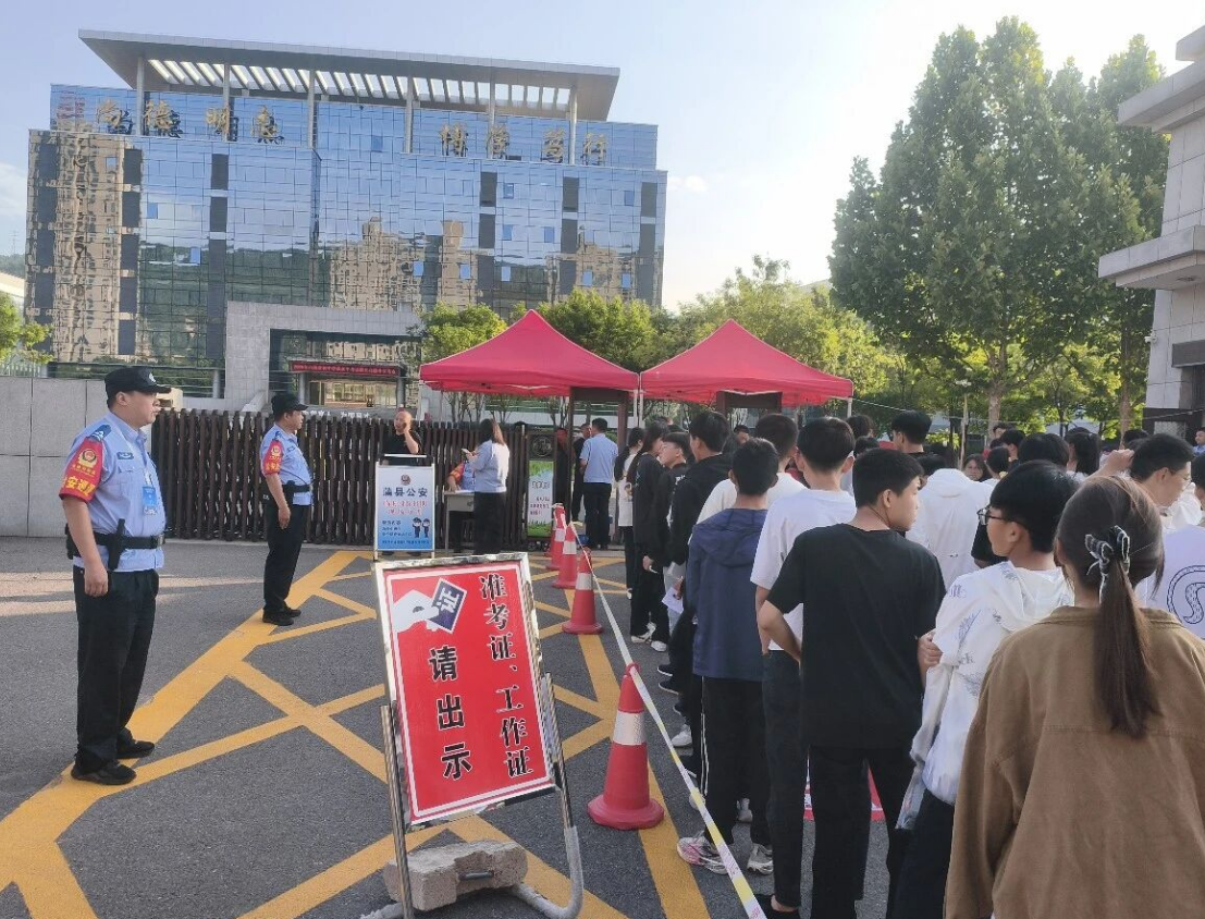 临汾蒲县公安：执笔逐梦青春路   警心护考保平安