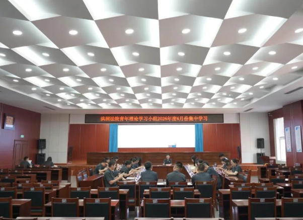 临汾洪洞法院组织开展青年理论学习小组6月份集中学习