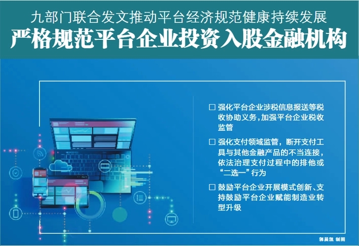 9部门发文推动平台经济规范健康持续发展