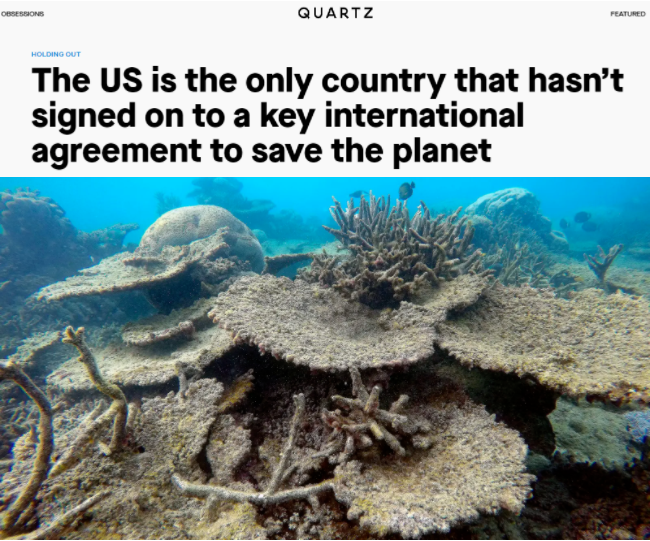 看美国如何破坏全球环境治理：不批准《生物多样性公约》为哪般