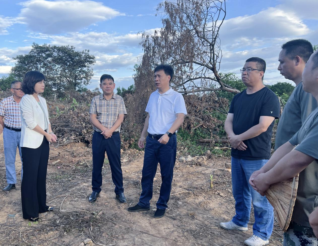 福建华安县领导带队到华安经济开发区调研征迁工作