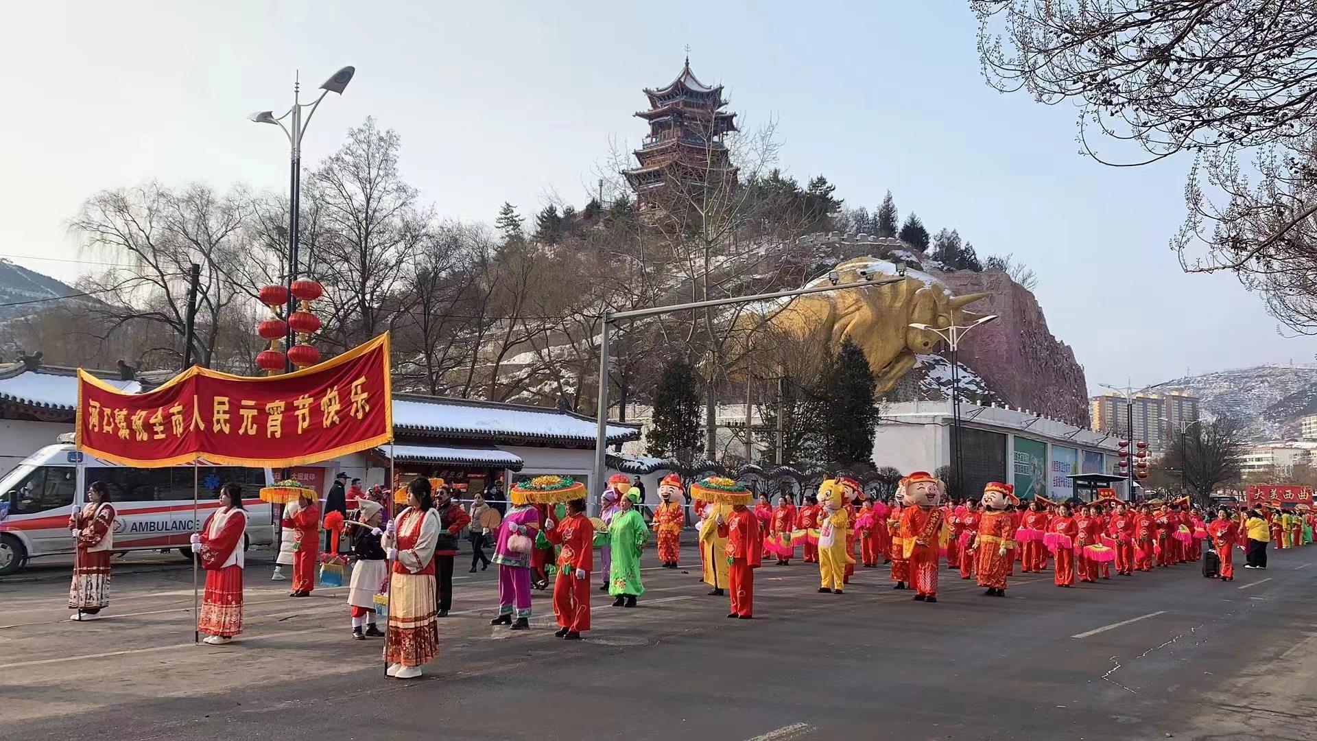 太原古交市：欢天喜地闹元宵  红红火火迎新春