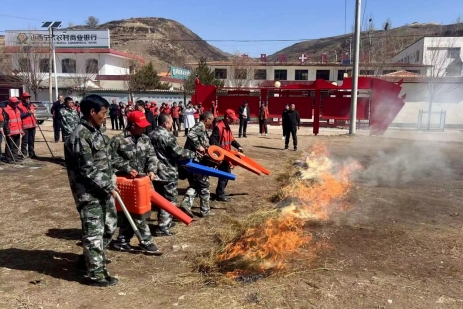 忻州宁武县东马坊乡开展2024年森林草原防灭火联合演练