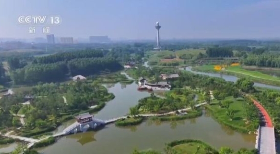 CCTV13这样报道长治漳泽湖国家城市湿地公园：一顷碧波添锦绣 生态修复焕新颜