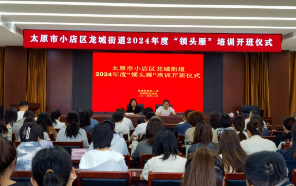 太原小店区龙城街道举办2024年度社区“领头雁”培训