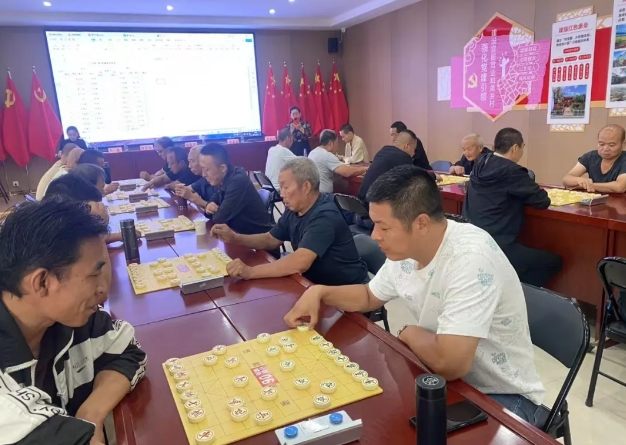 太原小店区农民象棋对抗赛在刘家堡开赛