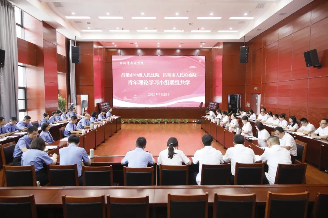 联学共建拓思路，法检同行促提升——吕梁市检察院联合市中院共同开展青年理论学习小组