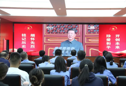 吕梁柳林县人民检察院集中观看“9•3阅兵”直播主题党日活动