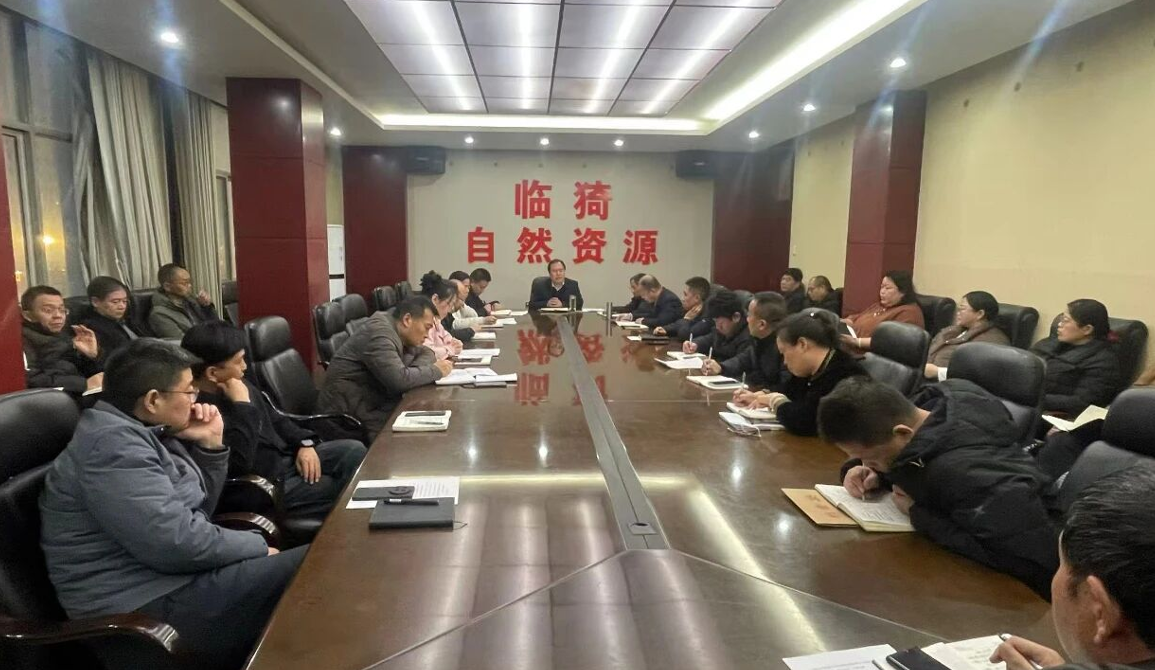 运城临猗县分管副县长王磊召开自然资源重点工作汇报会